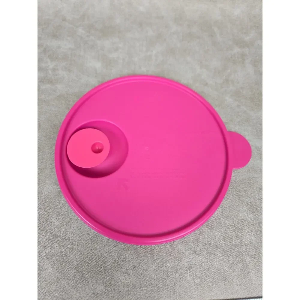 2 Pink Tupperware CrystalWave Seals ~ Lids # 2
